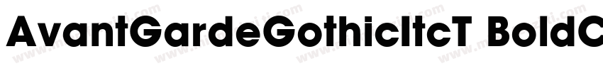 AvantGardeGothicItcT BoldCondensed字体转换